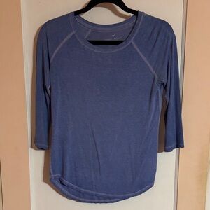 American Eagle Outfitters Cornflower Blue 3/4 Sleeve Top
